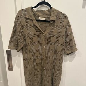 By Together Olive Knit Swim Coverup
